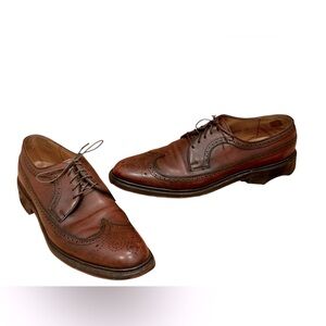 Footjoy Brogue wingtips brown leather vintage 12 A style 77347